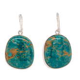 Sterling Silver Tyrone Turquoise Earrings